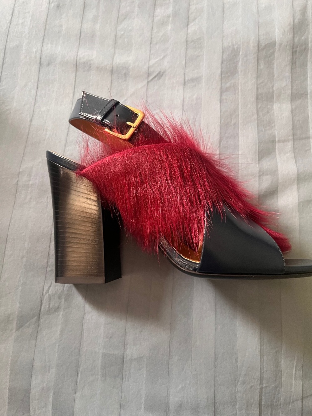 Marni Feathered Sandals